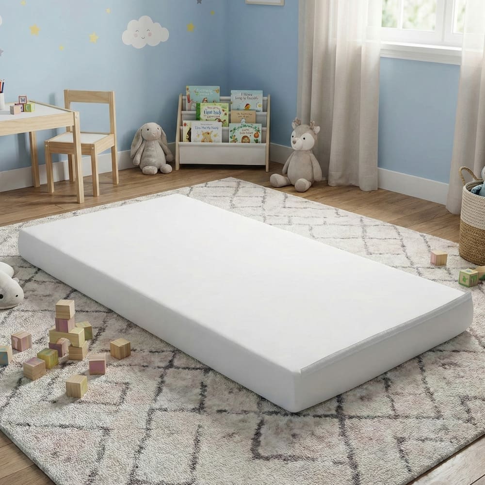 Colchão Para Mini Cama Infantil Baby D18 100% Espuma Branco 150x70x10cm Toraflex