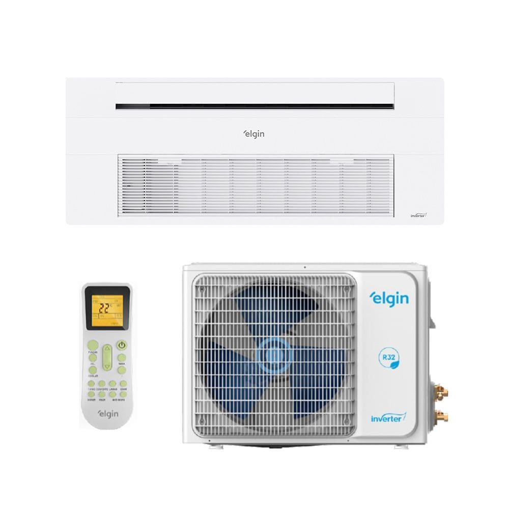 Ar Condicionado Split Cassete 1 Via - Inverter R-32 - Elgin - 12.000 BTUs - Quente/Frio - 220V Monofásico