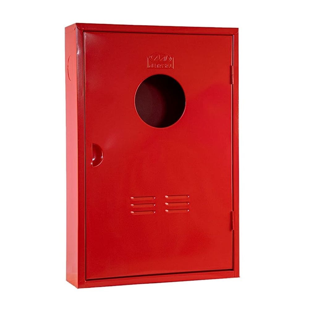 Abrigo 2 Mangueira Incêndio Sobrepor Chapa de Aço 90x80x17cm