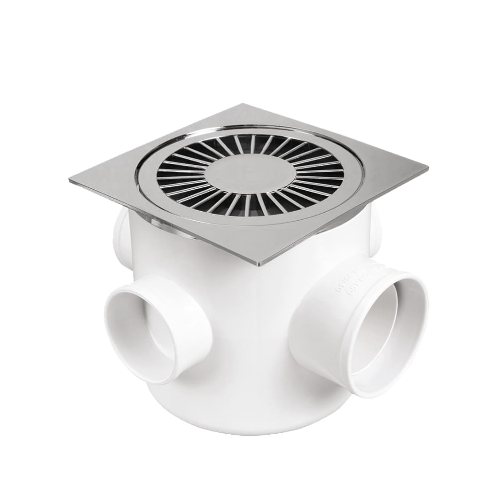 Caixa Sifonada Quadrada Três Entradas Durín