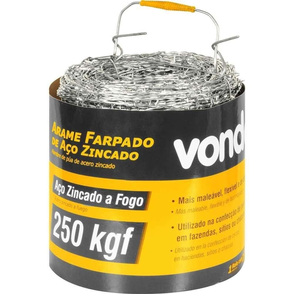 Arame Farpado 250 Kgf, 250 M, Vonder Ostenvonder