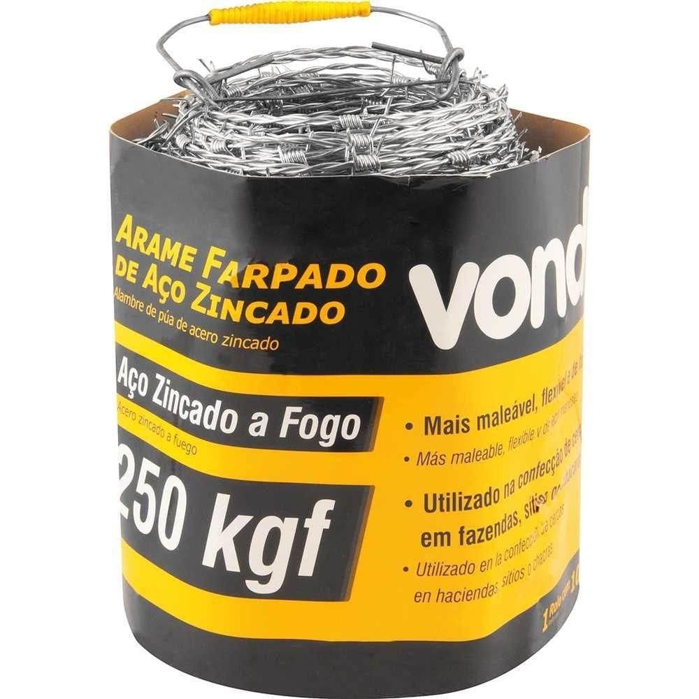 Arame Farpado 250 Kgf, 100 M, Vonder Ostenvonder