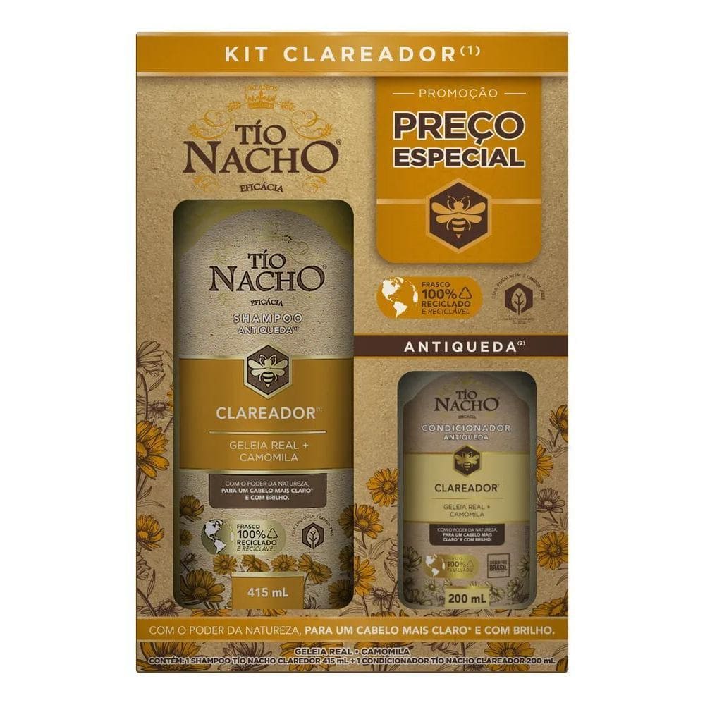 2X Kit Tio Nacho Clareador Shampoo 415Ml + Cond 200Ml