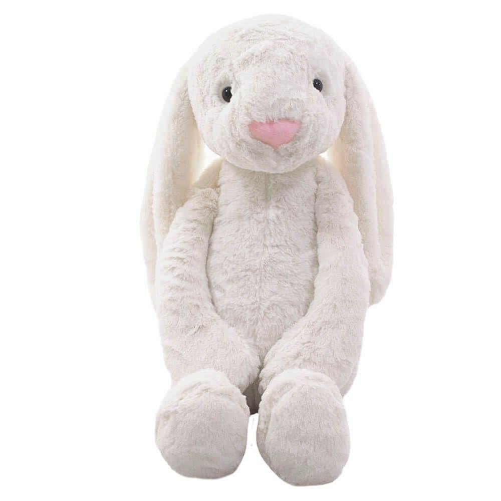 Coelho Branco Orelhudo 21Cm - Pelúcia
