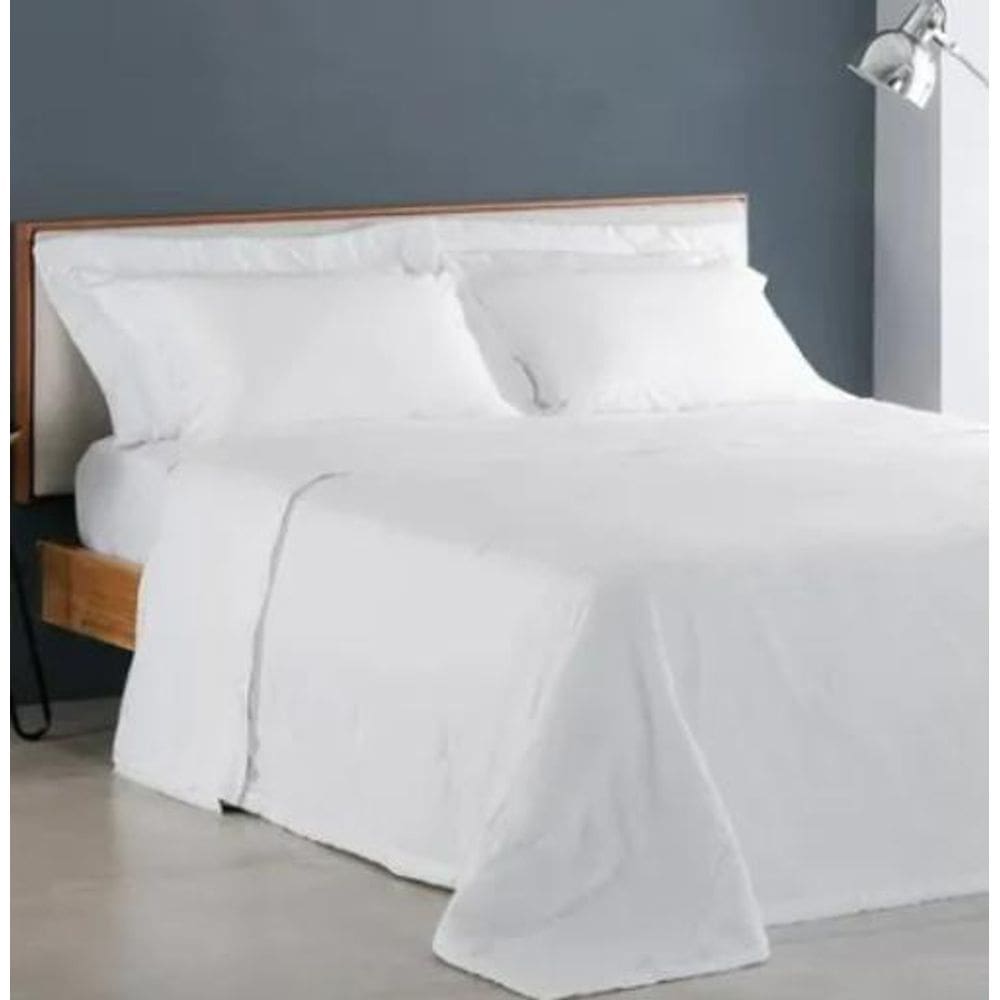 Jogo De Cama Queen Damask Square Branco
