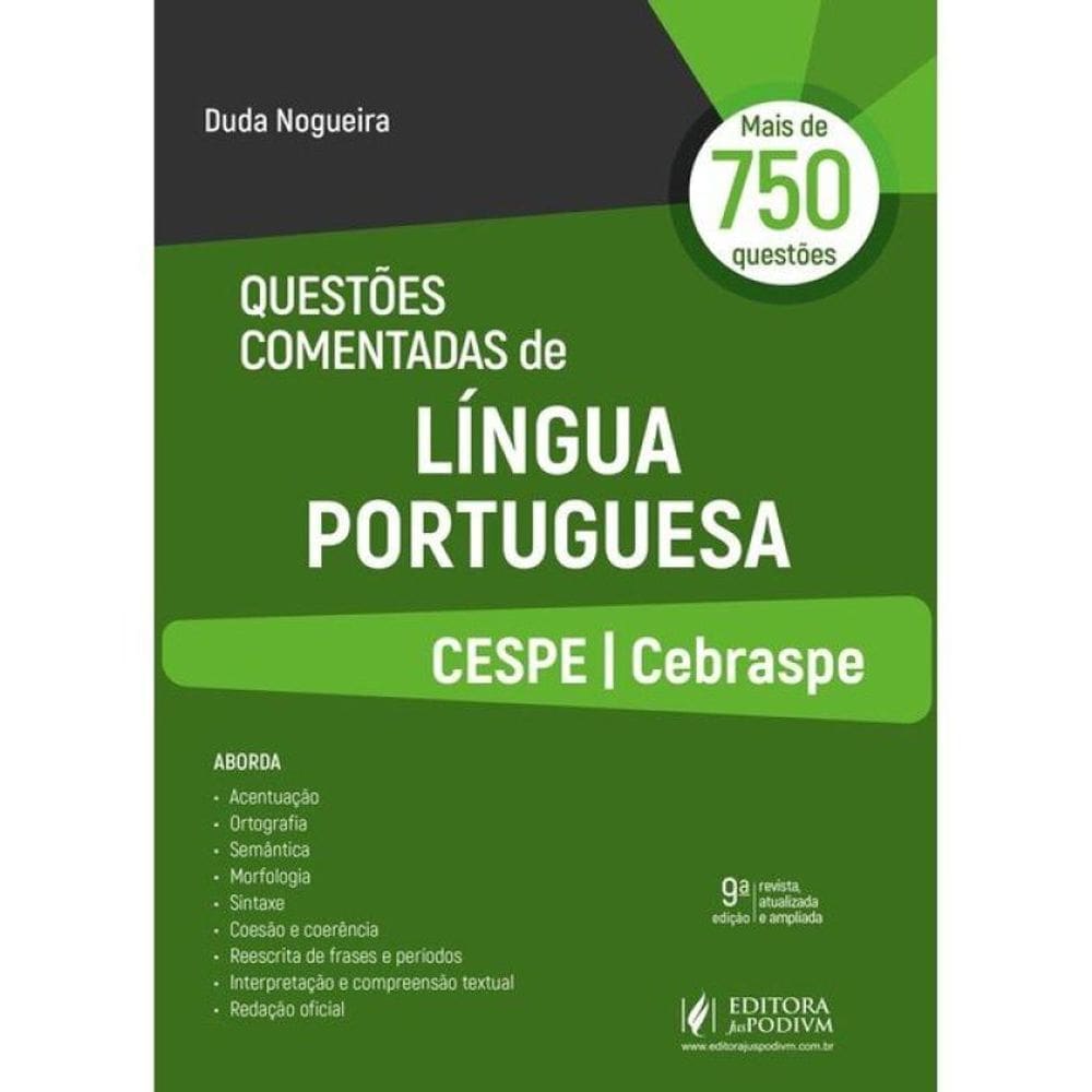 Questões Comentadas De Língua Portuguesa Cespe/Cebraspe - 2026