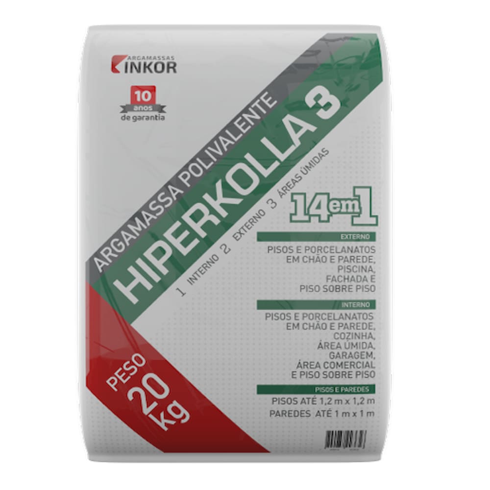 Argamassa Colante  AC3 Hiperkolla 20KG - Inkor