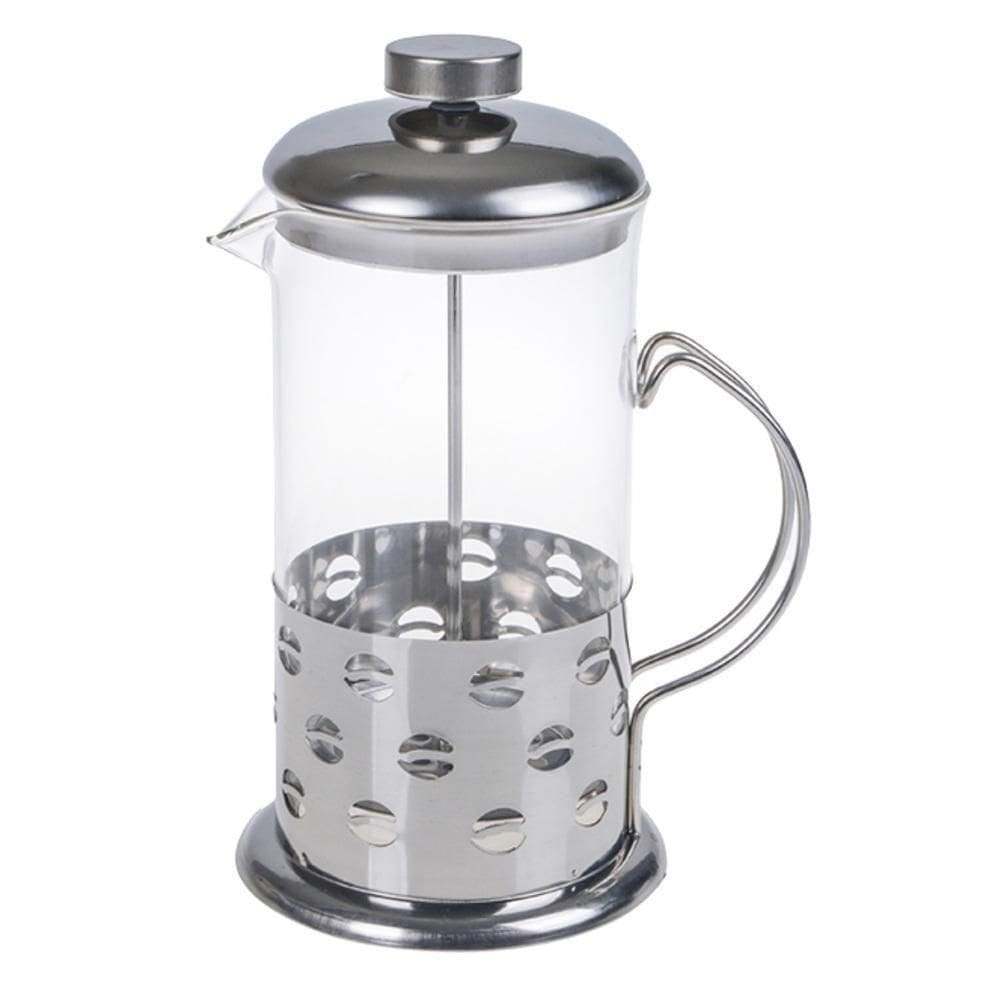 Cafeteira Francesa French Press Luxo 600ml Em Inox E Vidro Borossilicato – Prensa Para Café E Chá Gourmet