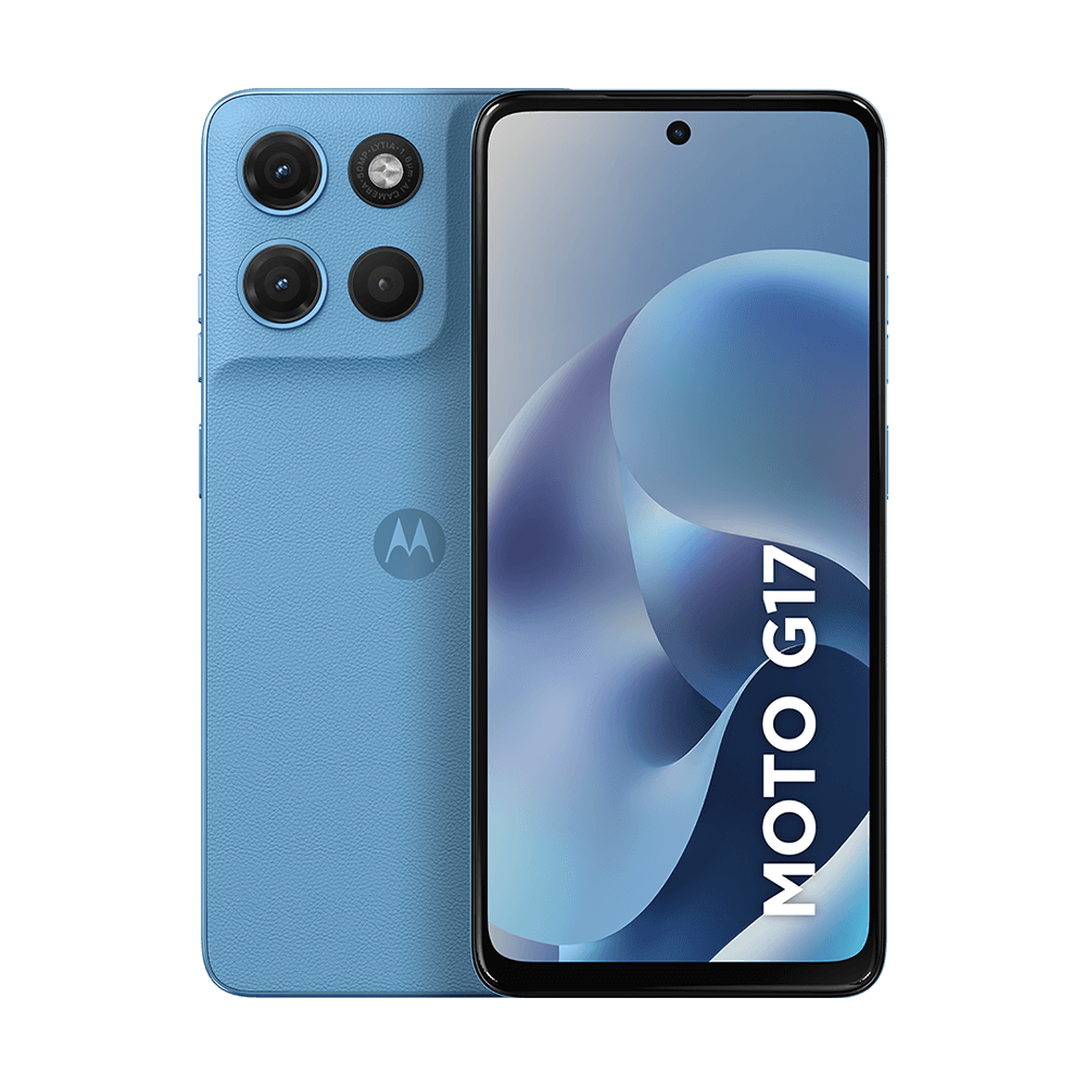 Smartphone Motorola Moto g17 128GB12GB (4GB RAM + 8GB RAM Boost) camera 50MP Sony Lytia 600, tela FHD+ 60hz, bateria 5200 mAh