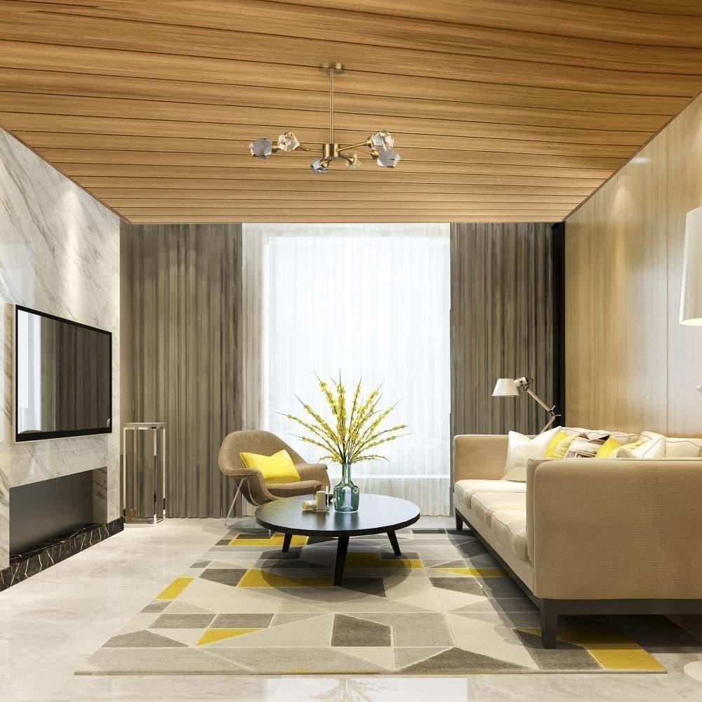 Forro De Pvc 8mm Liso 10 Un (6m²) Bariri - Tk