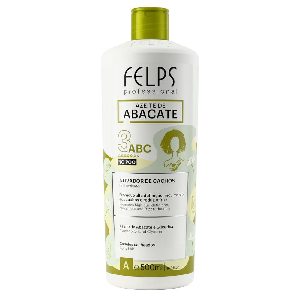 Ativador de Cachos 3ABC Azeite de Abacate Felps Professional - 500mL