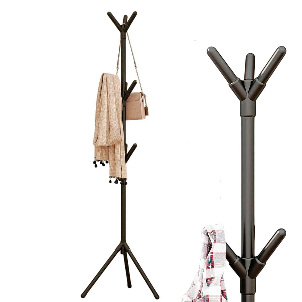 Mancebo Cabideiro Arara 9 Ganchos Organizador Chapeu Bolsa Blusa Casa Roupa Organizaçao Decoraçao Closet Quarto Banheiro