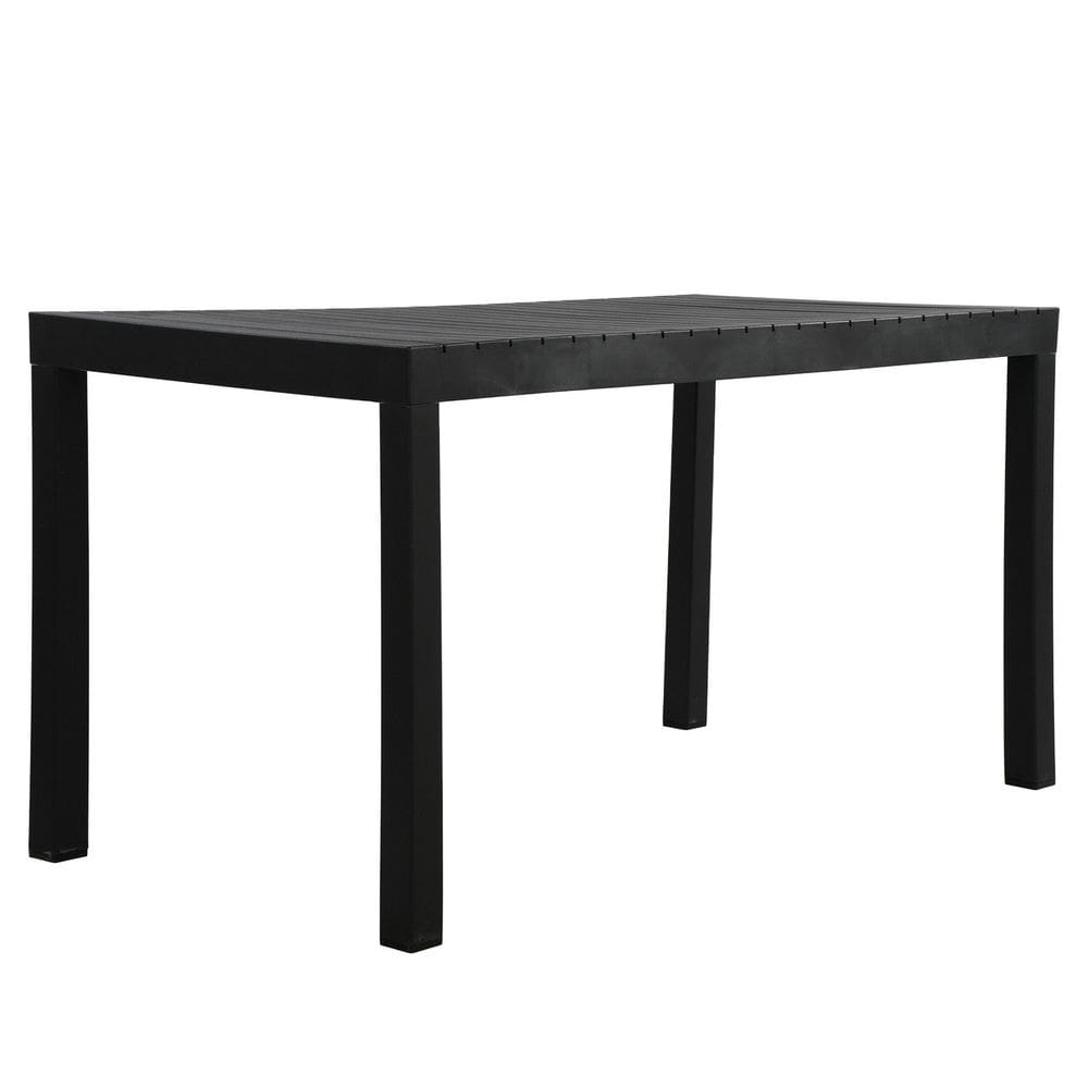 Mesa 140x72cm em Polipropileno Creta Preto