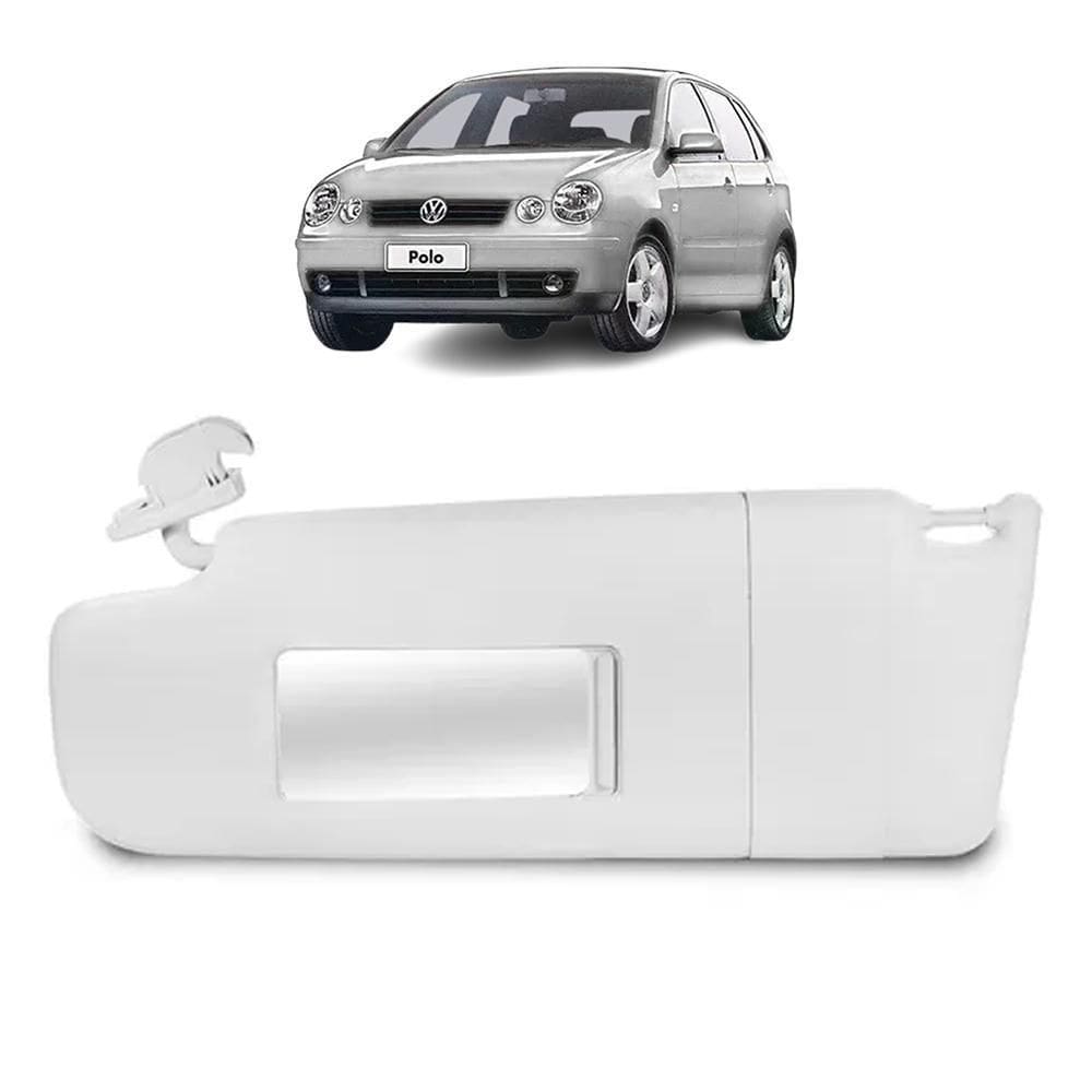Quebra Sol Cinza C Espelho + Bolsa Polo 2003 A 2012 Esquerdo