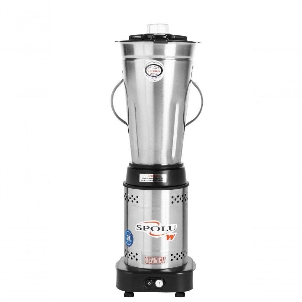 Liquidificador Industrial Baixa Rotação Inox 6L Spolu Bivolt