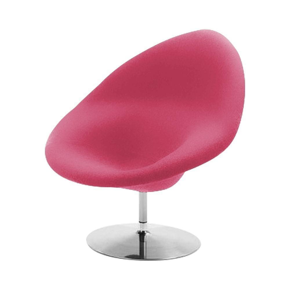 Poltrona Design Gondula Suede Rosa