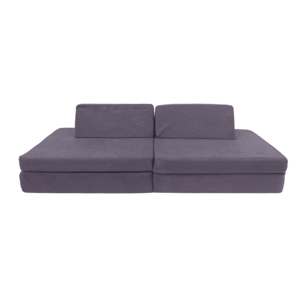 Playground Espumado Sofá de Brincar Modular 4 Peças Cinza