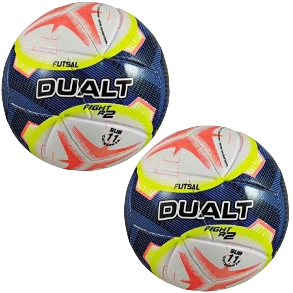 Kit 02 Bola De Futsal Dualt Fight Sub 11 Infantil Techfusion