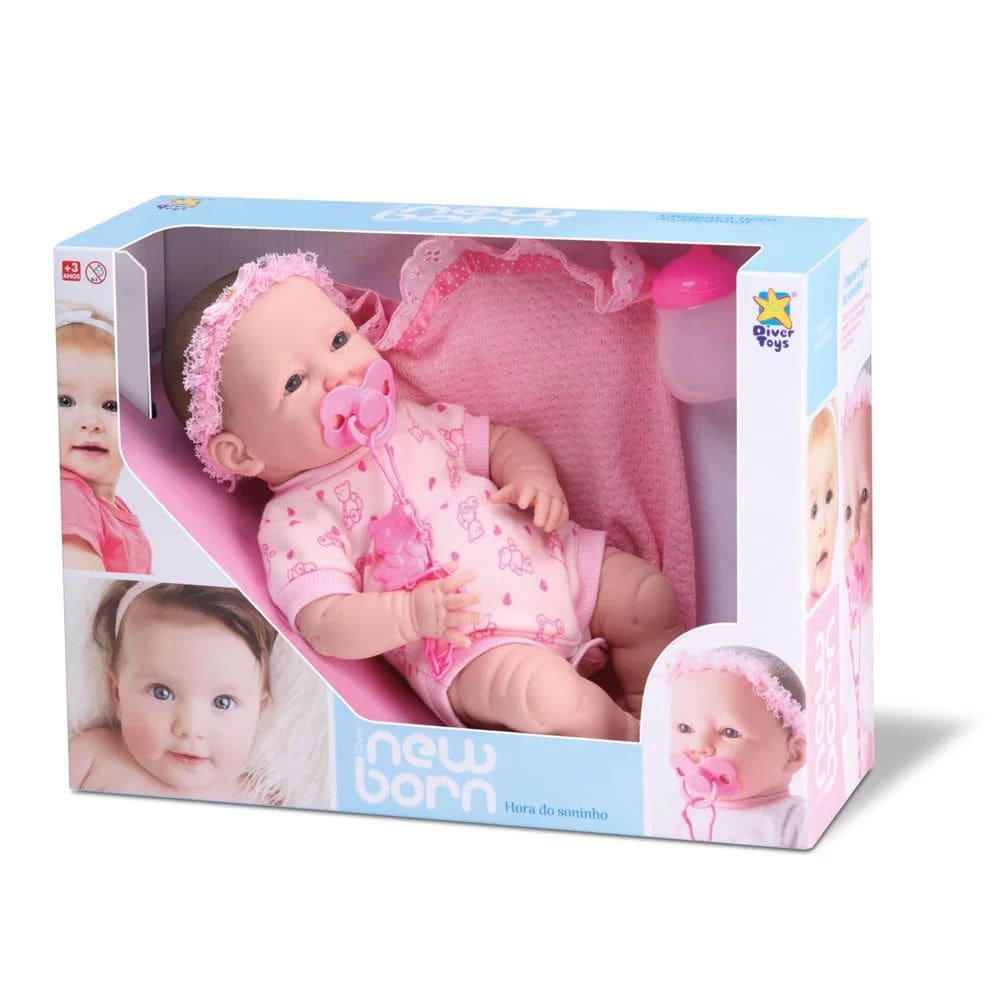 Boneca New Born Divertoys Faz Xixi