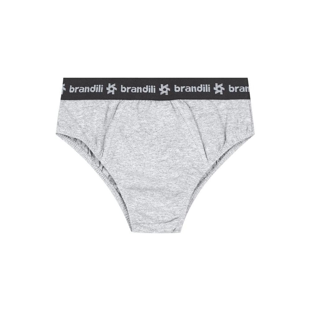 Cueca slip infantil menino em cotton Brandili