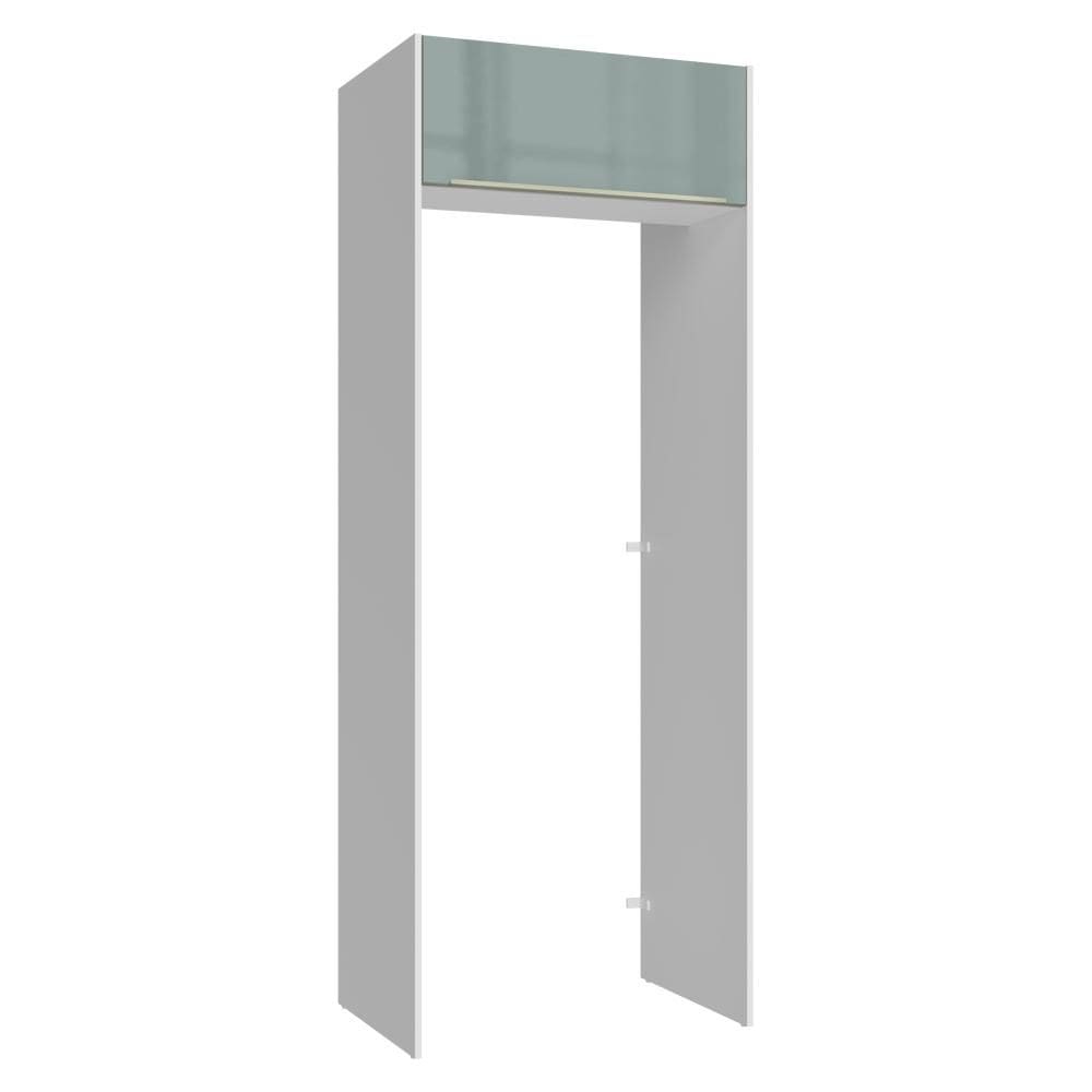 Porta-Geladeira 83 cm 1 Porta Basculante Branco/Cinza Lux Madesa