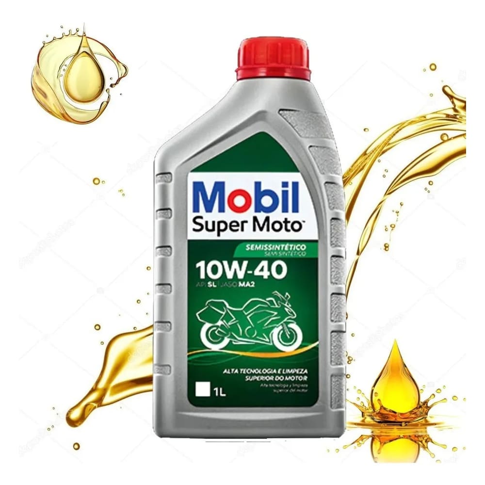 Óleo Mobil Moto 10W40 Semi Sintético 4 Tempos