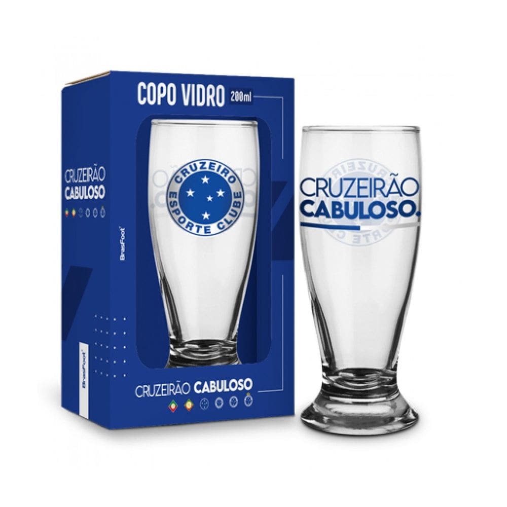 Copo Munich 200ml - Cruzeiro - Brasfoot