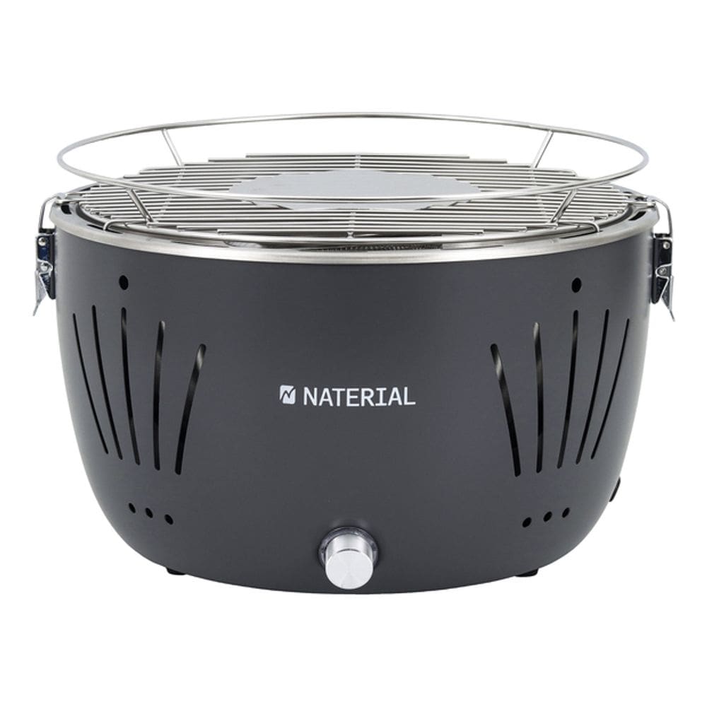 Churrasqueira A Carvao Pilha Usb Cinza Portatil Table Grill