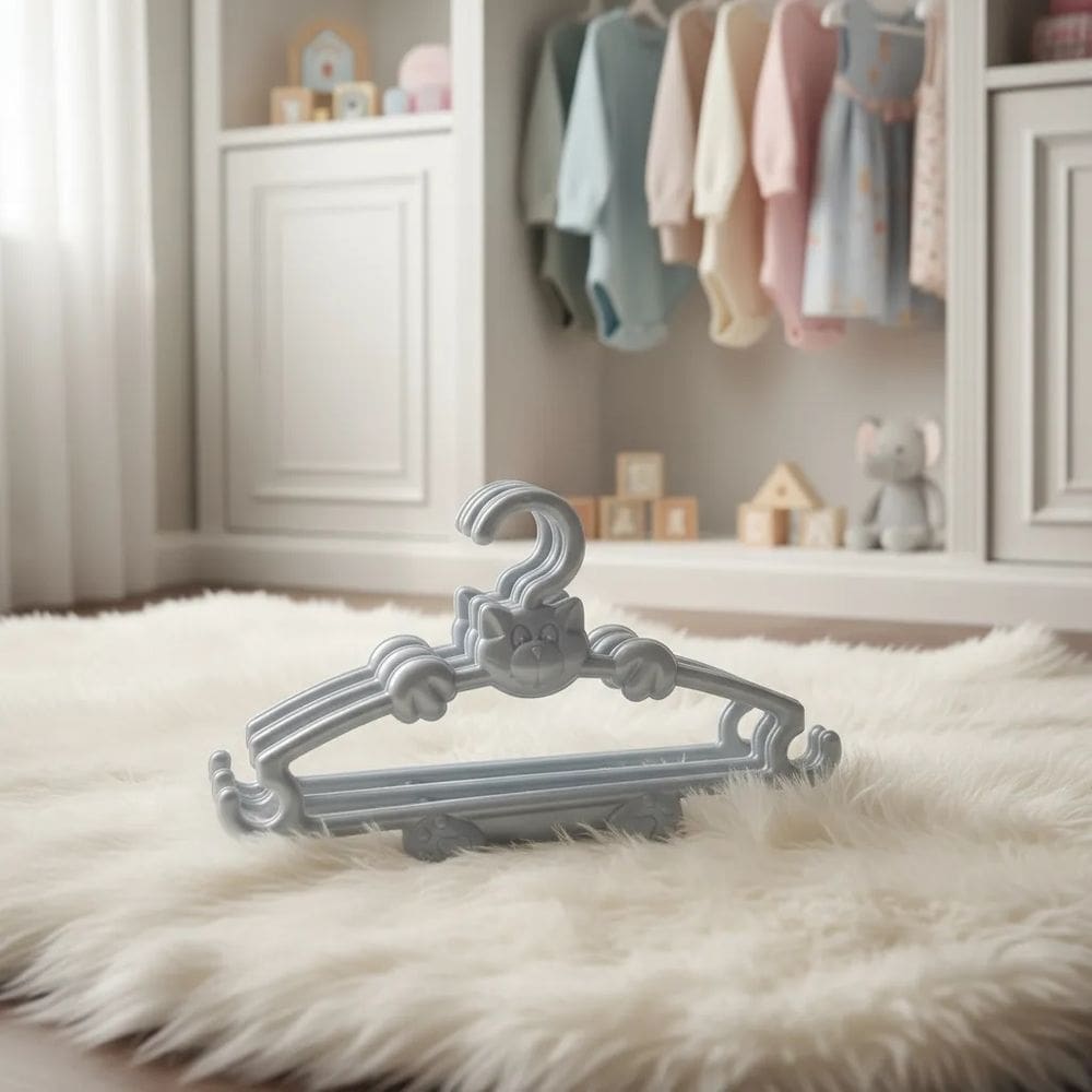 Cabide Pequeno de Gatinho Para Organizar Roupas Calças 3pçs