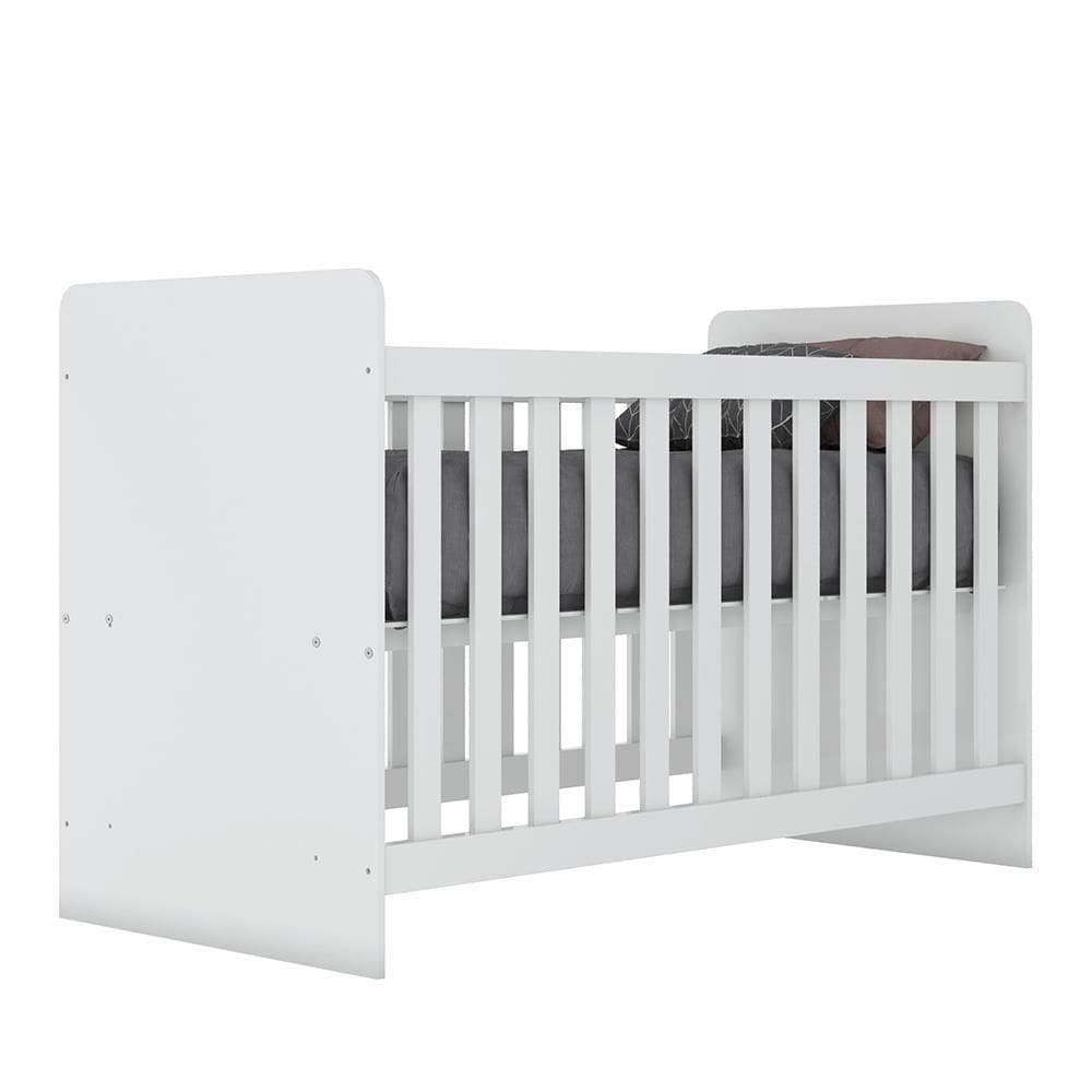 Berço Labirinto Branco Brilho - Móveis Henn Branco Brilho