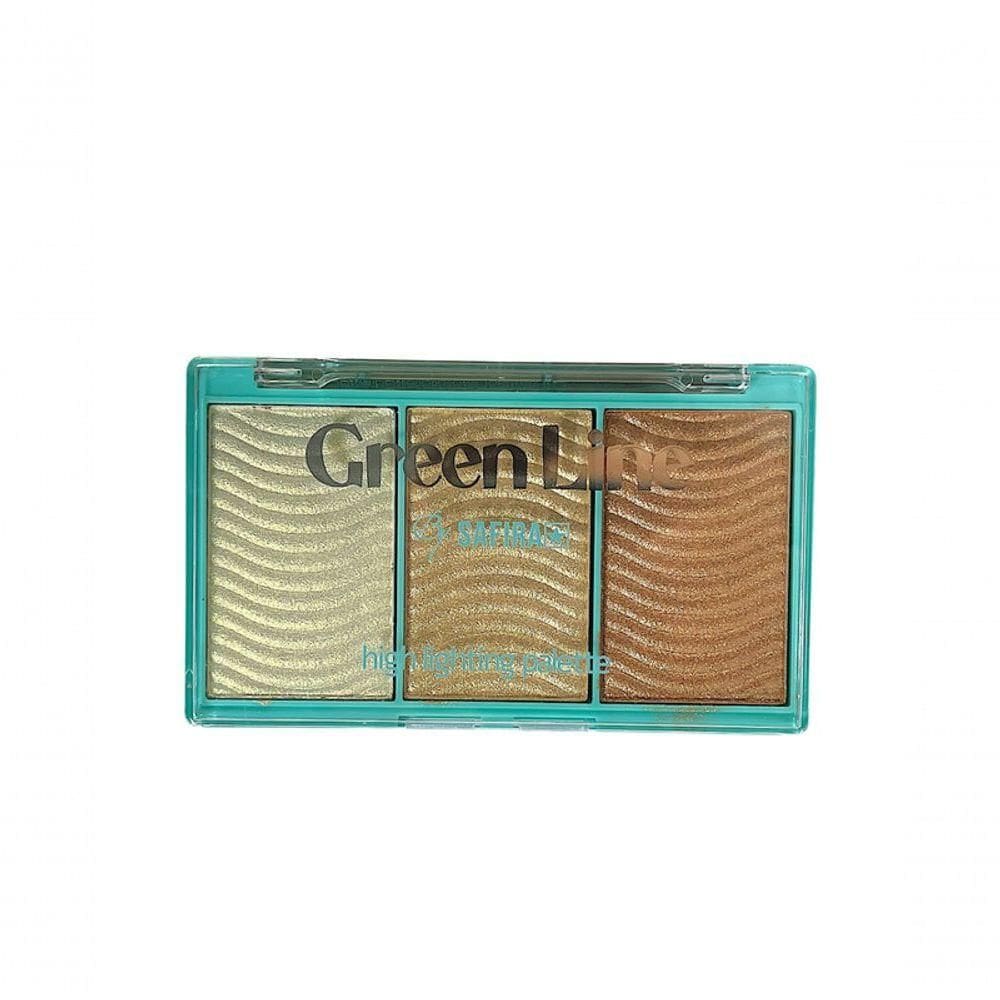 Paleta De Iluminador Safira 3 Cores - 24un