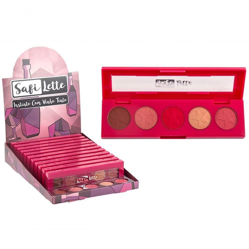 Paleta De Sombra Instinto Com Vinho Tinto - 1un