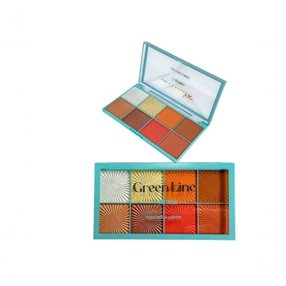 Paleta De Iluminador / Sombra Safira 8 Cores - 24un