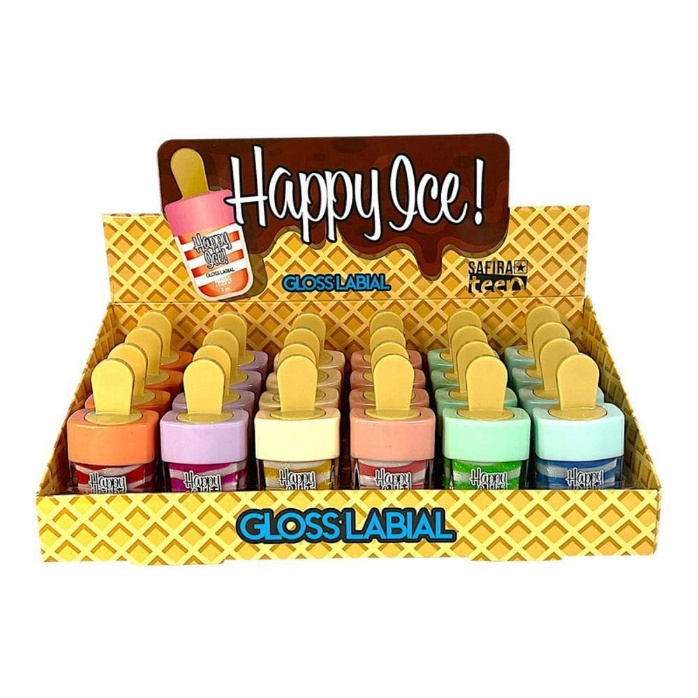Gloss Labial Safira Sorvetinho - 24un