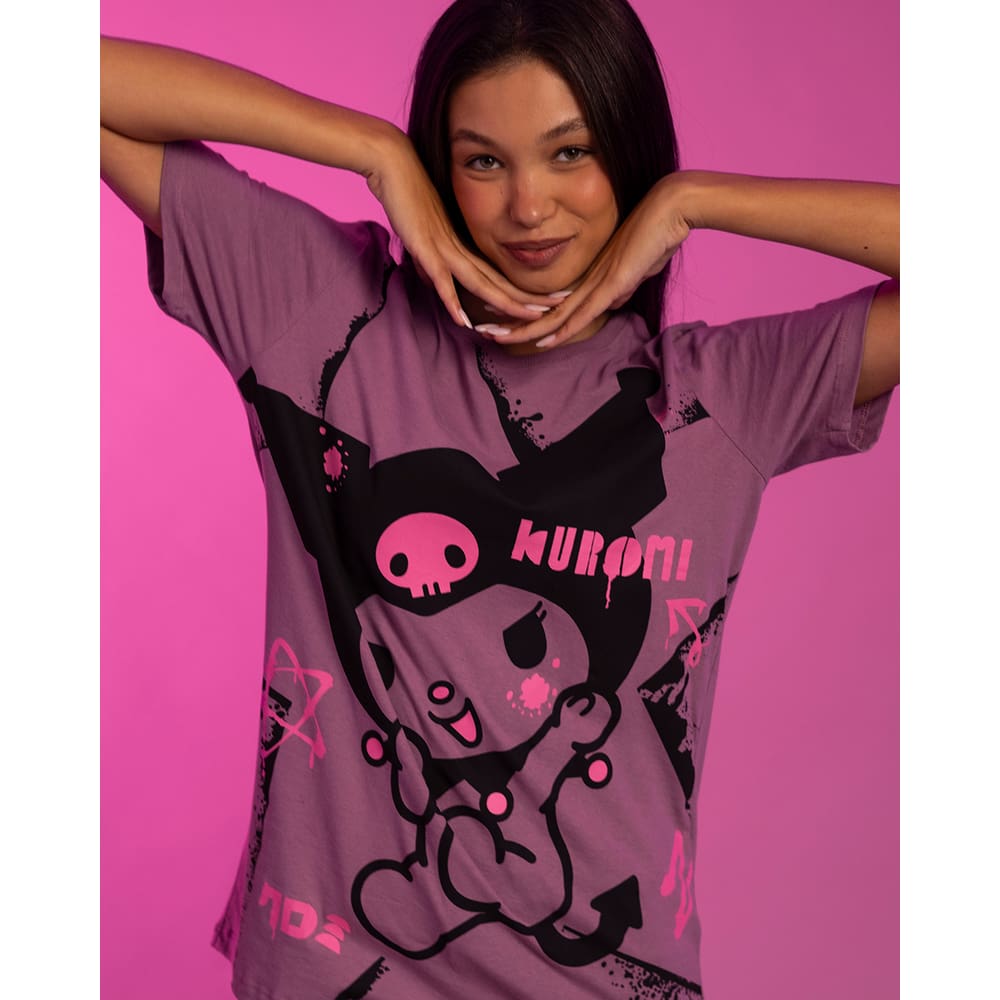 Camiseta Hello Kitty - Kuromi - Piticas