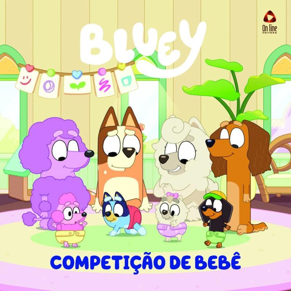 Bluey Livro de História - Competição de Bebê
