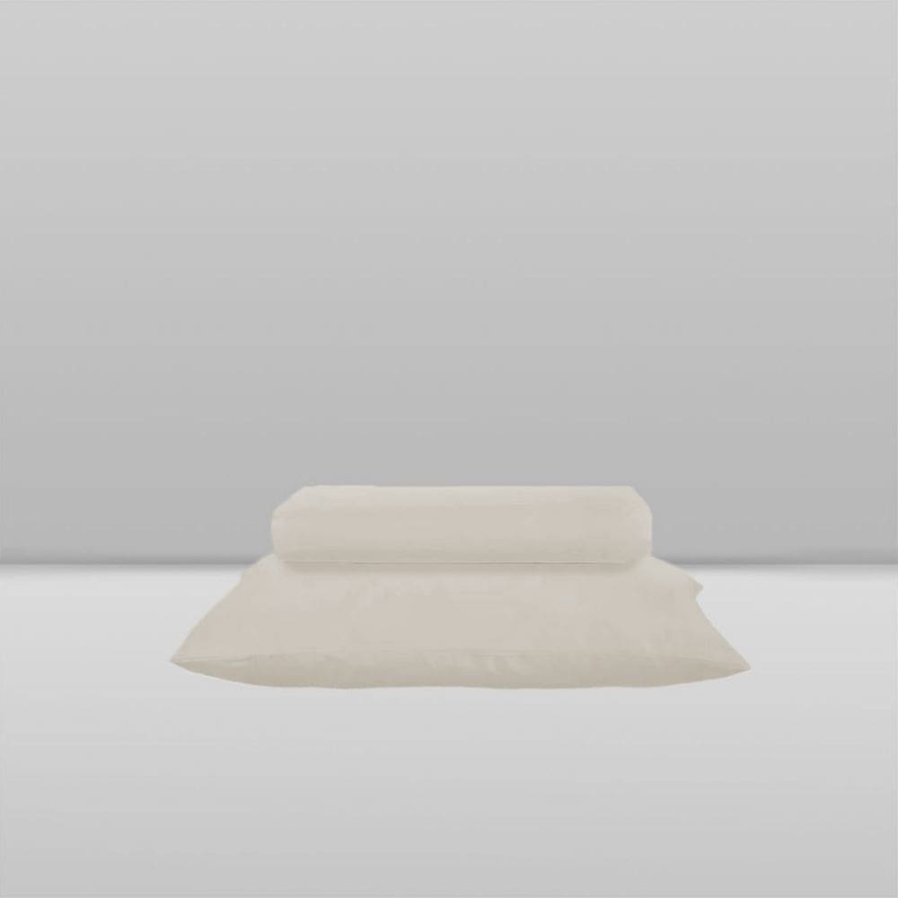 Jogo de Lençol e Fronha Marshmallow Cinza Claro - Laço Bebê