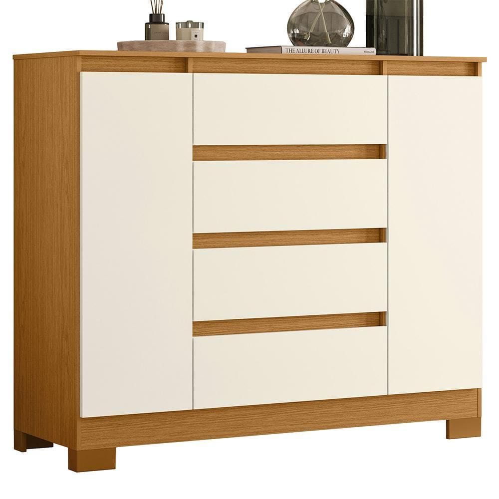 Cômoda Sapateira Atena 2 Portas e 4 Gavetas - Móveis Albatroz