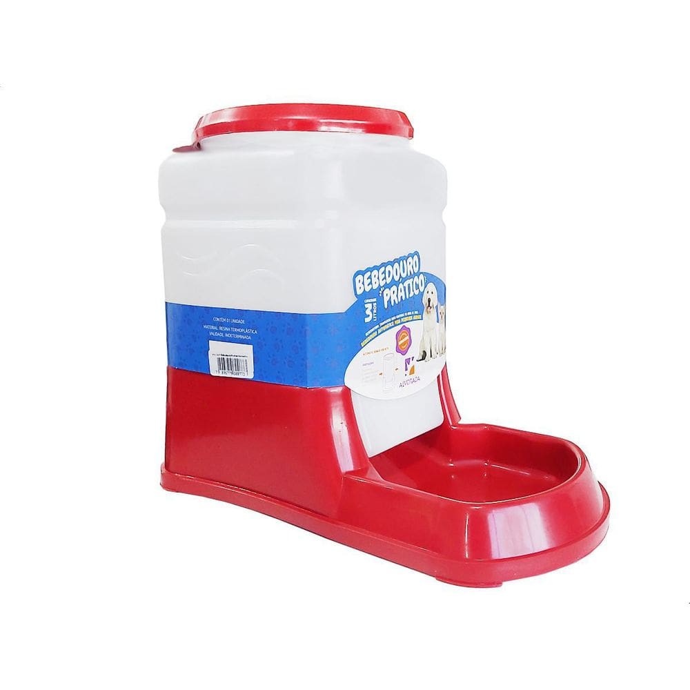 Bebedouro Automatico Cães Cachorros Gatos Pratico 3Litros