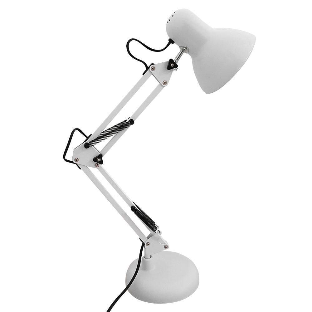 Luminária De Mesa Articuladal Manicure Escritorio Branca