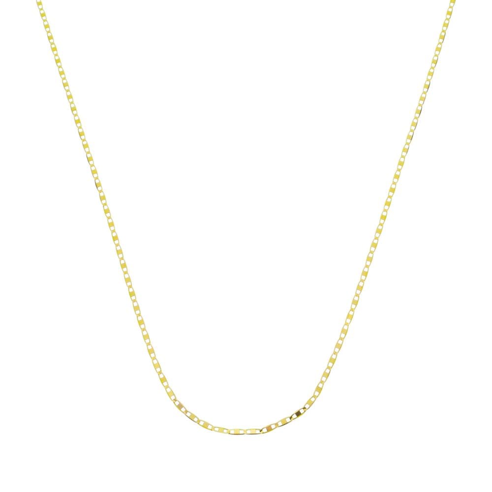 Colar Feminino 45cm Corrente Ouro 18k Piastrine 2mm