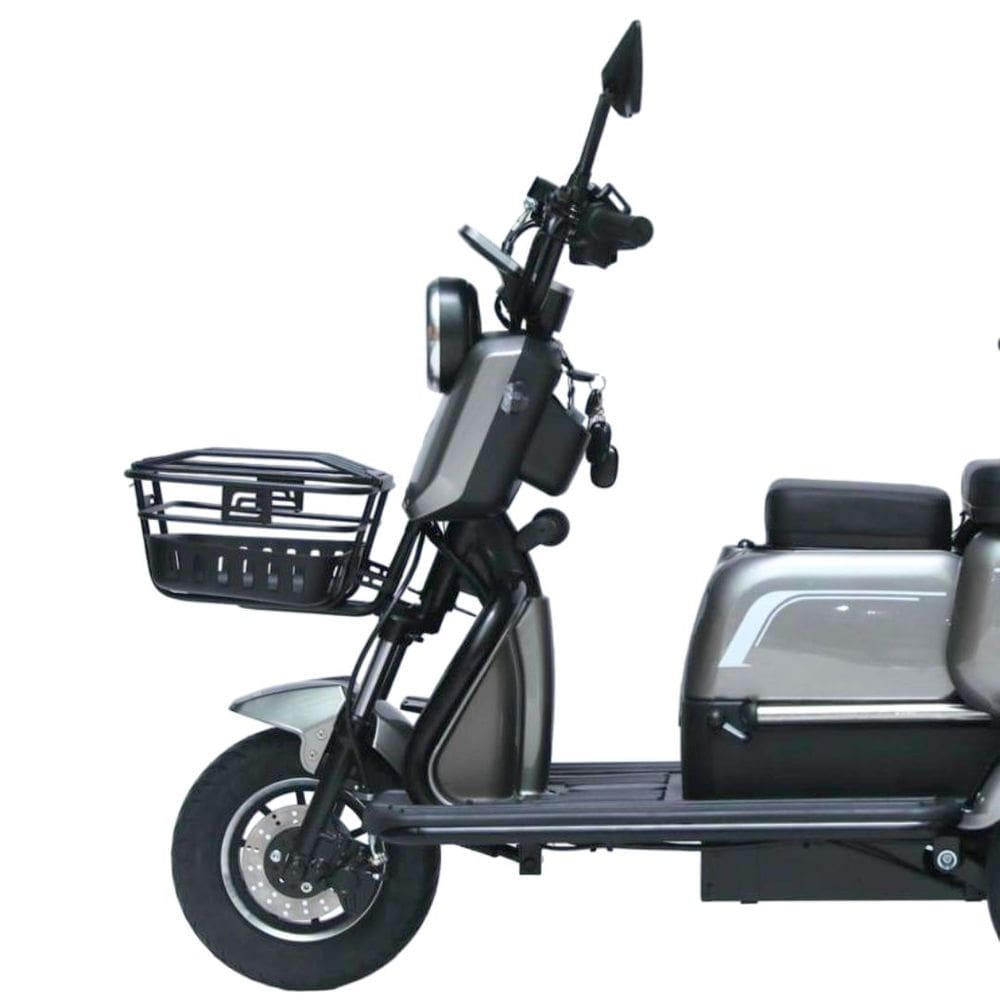 Triciclo Elétrico 750W Fenix Grafite 48V 22AH Tração Reduzida  - Não Precisa de CNH