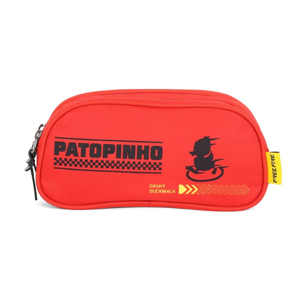 Estojo Duplo Free-Fire Patopinho Meninos Juvenil