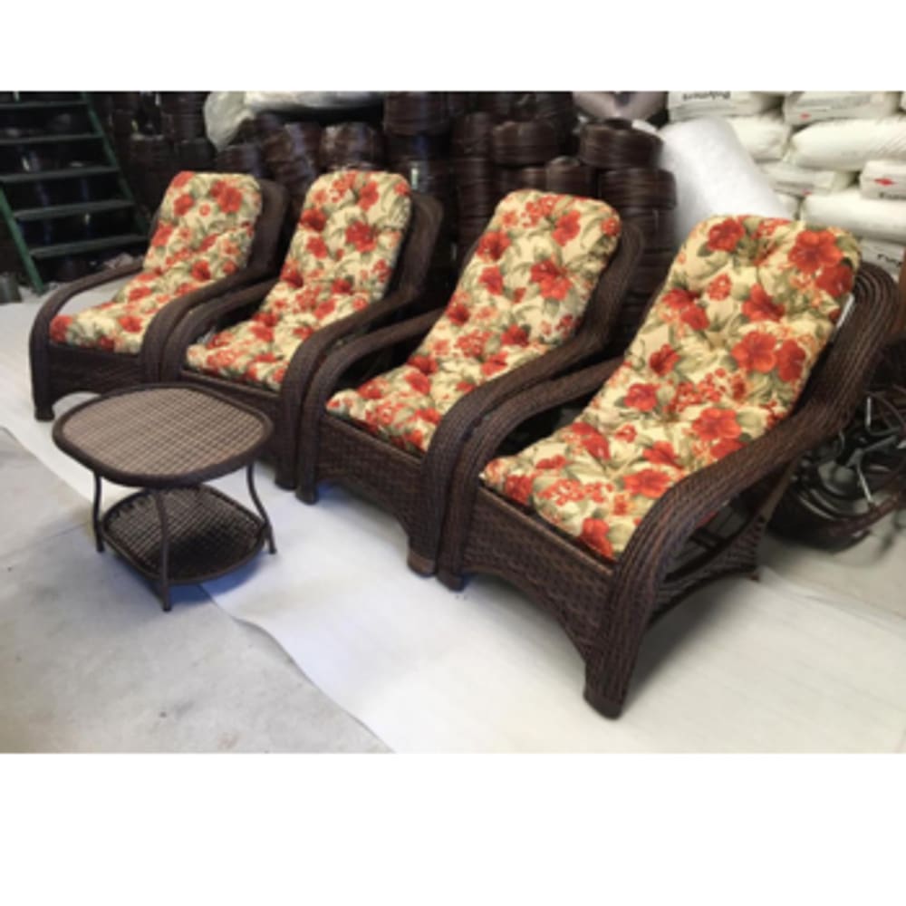 Conjunto Poltronas Fibra Sintética Para Área Interna E Externa Fibra Cor Argila