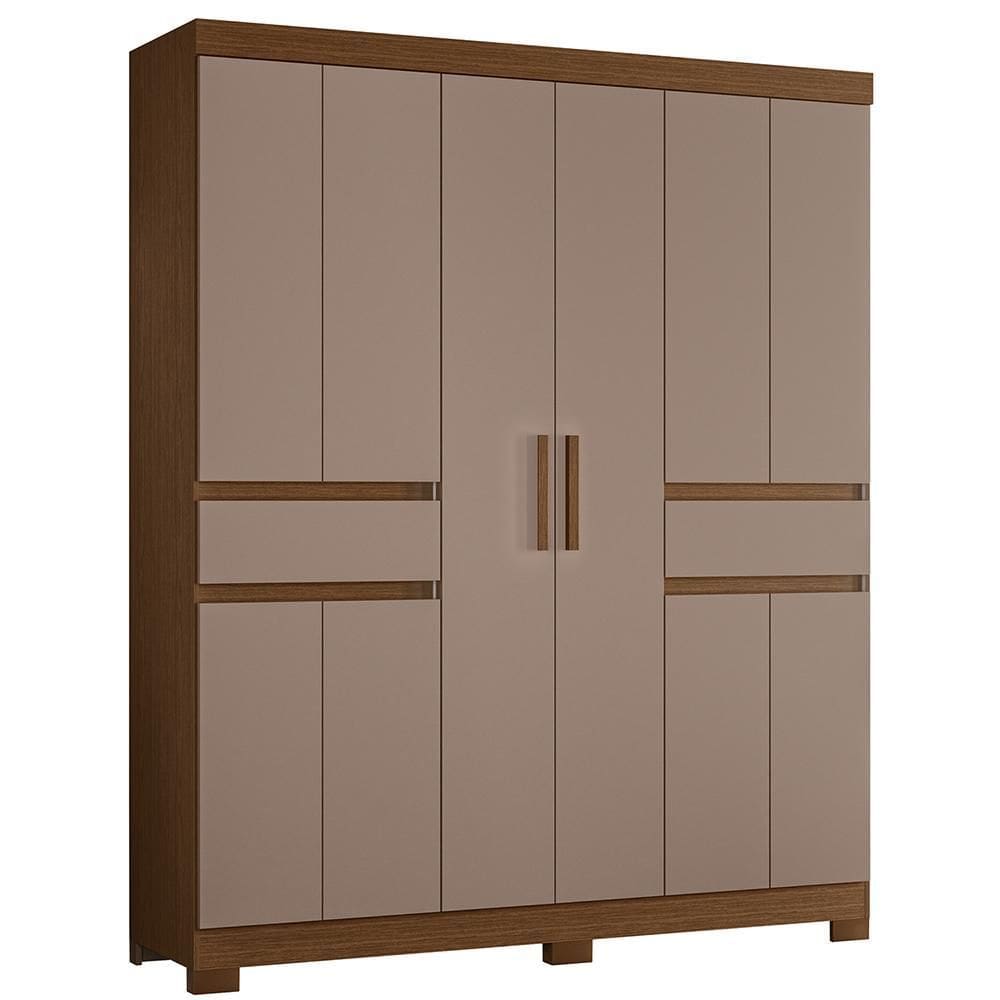 Guarda Roupa Solteiro Olímpia 10 Portas 2 Gavetas - Móveis Albatroz