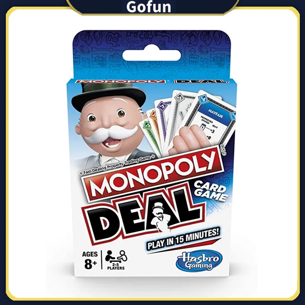 Jogo de cartas Monopoly Deal Games for Family Party Game