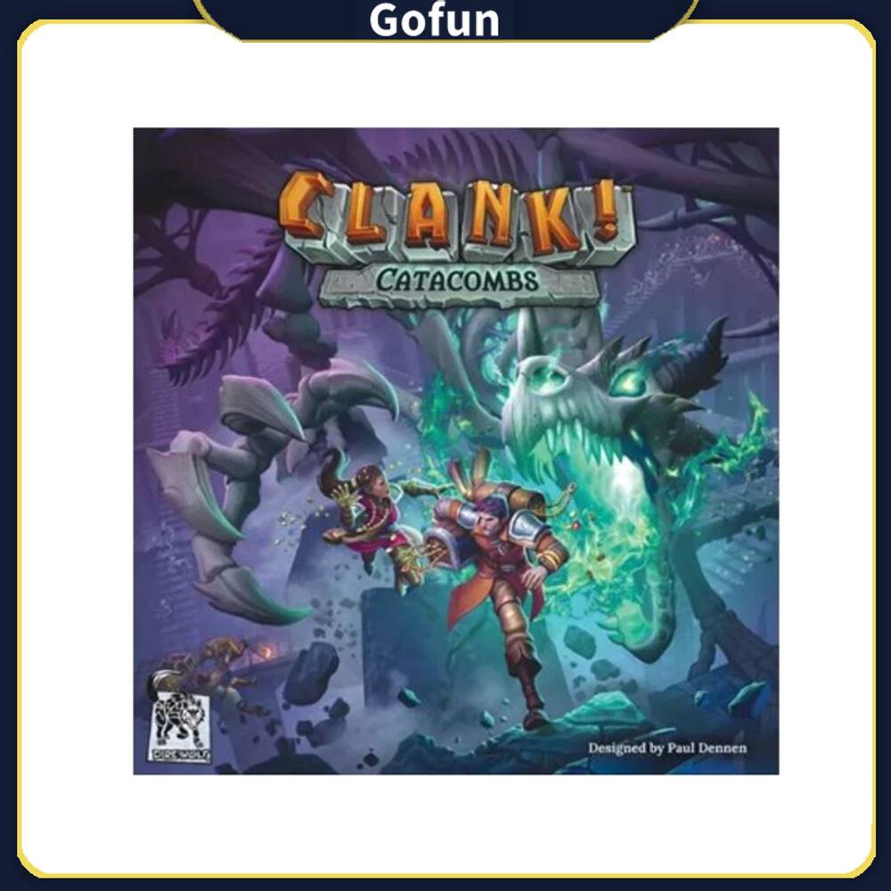 Jogo de tabuleiro Clank! Catacumbas, versão em inglês, Age 8+ Adventure