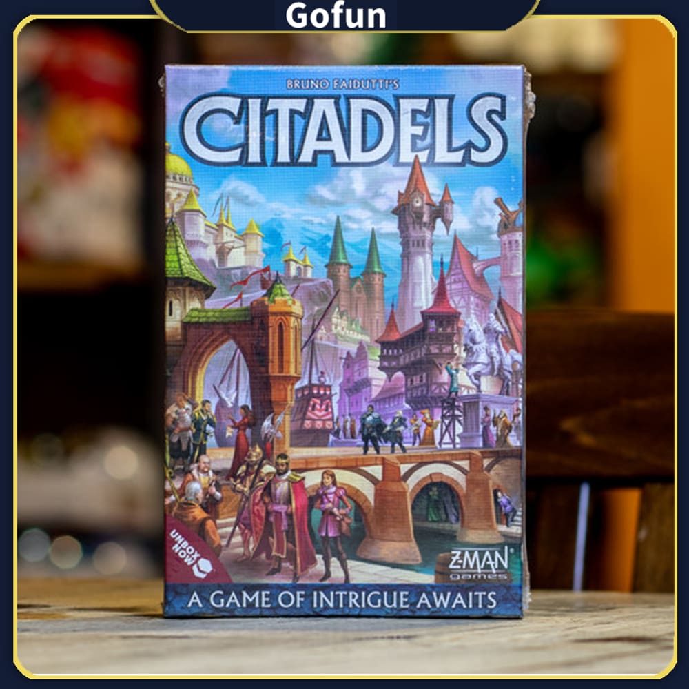 Edição revisada do jogo de tabuleiro Citadels Card para festa em família