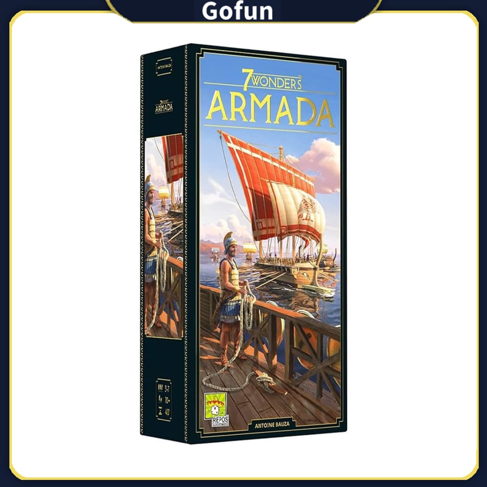 Expansão do jogo de tabuleiro 7 Wonders Armada para 3-7 jogadores com mais de 10 anos