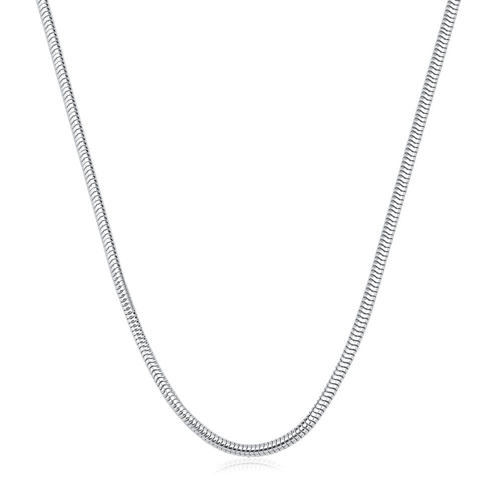 Corrente Rabo De Rato 60cm De Prata 925